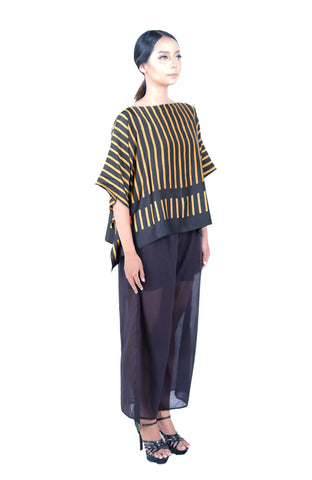 Batik Stripe Long Grace Top